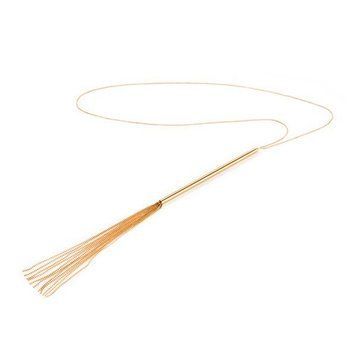 Ланцюжок-батіг на шию Bijoux Indiscrets MAGNIFIQUE Necklace Whip - Gold, прикраса для тіла SO2661 фото
