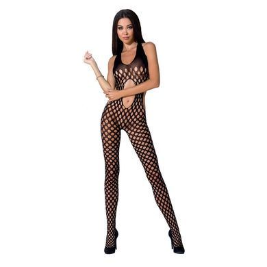 Сексуальний бодістокінг Passion BS065 One Size, Black, комбінезон, велика сітка PBS065B фото