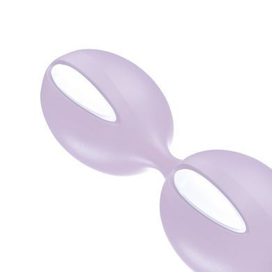 Вагінальні кульки Fun Factory SMARTBALLS DUO, бузково-білі, 2 шт, діаметр 3,2 та 3,6 см SX0961 фото