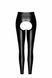 Легінси Noir Handmade F304 Taboo, S, black, під латекс, відкриті сідниці та промежина SX0261 фото 5