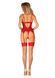 Комплект корсет та стрінги Obsessive Ingridia corset & thong XL/2XL, червоний SO9030 фото 7