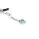 Затискачі для сосків із сердечком Liebe Seele Glow-in-dark Nipple Clamps Light Blue, світяться в темряві SX1684 фото 2