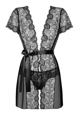 Пеньюар Obsessive Alluria peignoir & thong L/XL SX1125 фото