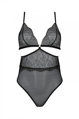 Боді Passion AMBERLY BODY black, S/M, відкрита спина, низ стрінги SX0456 фото
