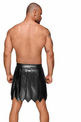 Чоловіча спідниця гладіатора Noir Handmade H053 Eco leather men's gladiator skirt, M, екошкіра SX0072 фото