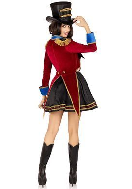 Костюм дресирувальниці Leg Avenue Ringmaster Costume S, сукня, капелюх SO9193 фото