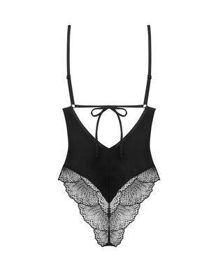 Тедді Obsessive Lobellis teddy, M/L, чорне, ліф з м&rsquo;якою чашкою, відкрита спина, низ-стрінги SX1015 фото