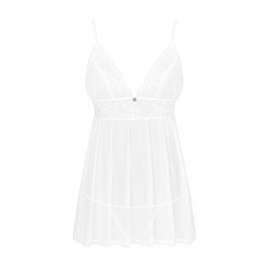 Пеньюар і трусики Obsessive Heavenlly babydoll & thong XL/2XL SO8165 фото