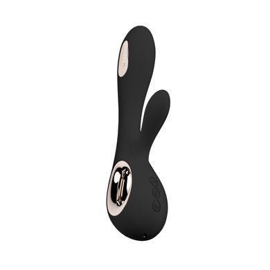 Вібратор-кролик LELO Soraya Wave Black, манливі рухи стовбура SO8112 фото