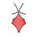 Напівпрозоре боді з мереживом Passion PEONIA BODY XXL/XXXL red SO8462 фото 4