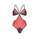 Напівпрозоре боді з мереживом Passion PEONIA BODY XXL/XXXL red SO8462 фото 3