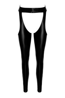 Легінси Noir Handmade F323 Rebel, L, black, під латекс, з відкритими стегнами та сідницями SX0371 фото