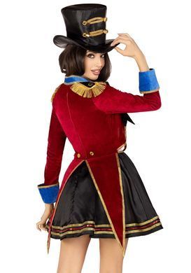 Костюм дресирувальниці Leg Avenue Ringmaster Costume M, сукня, капелюх SO9194 фото