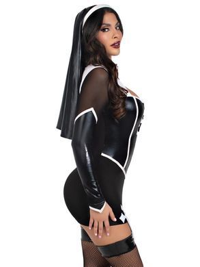 Костюм черниці Leg Avenue Holy Hottie Dress XS SX2792 фото