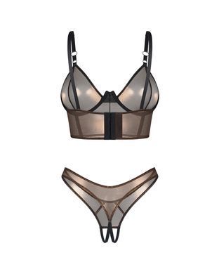 Комплект Obsessive Soranna top & crotchless thong S/M SX3624 фото