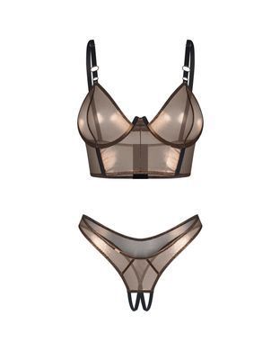 Комплект Obsessive Soranna top & crotchless thong S/M SX3624 фото