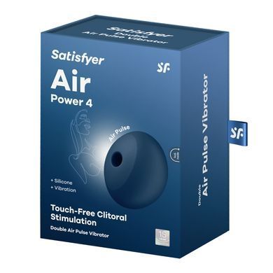 Вакуумний стимулятор з вібрацією Satisfyer Air Power 4, потужний та тихий SX2172 фото