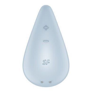 Вібратор для зовнішньої стимуляції Satisfyer Dew Drop Blue, 2 мотори, 12 режимів, м&rsquo;який корпус SX1211 фото