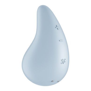 Вібратор для зовнішньої стимуляції Satisfyer Dew Drop Blue, 2 мотори, 12 режимів, м&rsquo;який корпус SX1211 фото