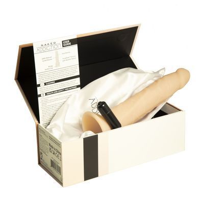 Фалоімітатор Naked Addiction &mdash; 9&Prime; Silicone Dual Density Bendable Dildo Vanilla, віброкуля в подаруно SO8906 фото