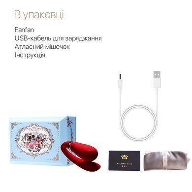 Смартвібратор для пар Zalo &mdash; Fanfan Bright Red SO6670 фото