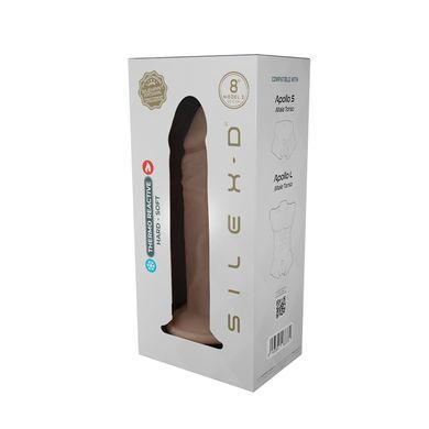 Фалоімітатор SilexD Flesh (MODEL 2 size 8in) Liquid Silicone, підходить для Apollo S та L SX2292 фото