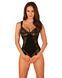 Мереживне боді Obsessive Donna Dream crotchless teddy M/L Black, відкритий доступ SO8634 фото 1