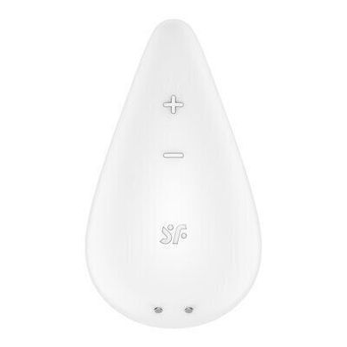 Вібратор для зовнішньої стимуляції Satisfyer Dew Drop White, 2 мотори, 12 режимів, м&rsquo;який корпус SX1212 фото