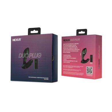 Анальна вібропробка Nexus DUO Plug Medium, пульт ДК SX2411 фото