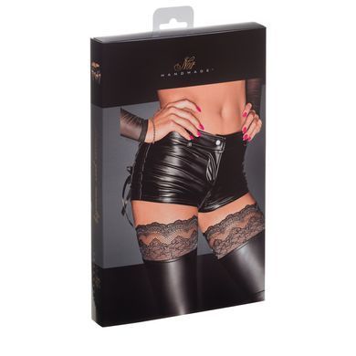 Шортики з мокрим ефектом Noir Handmade F138 Powerwetlook shorts, M SX0024 фото