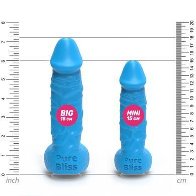 Крафтове мило-член із присоскою Pure Bliss MINI Blue, натуральне SO6360 фото
