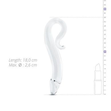 Скляний дилдо Gildo Glass Dildo No. 21, реалістична головка SO8891 фото