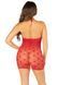 Сорочка Leg Avenue Mini Heart Trimmmed Net Chemise One Size, Red SX1740 фото 5