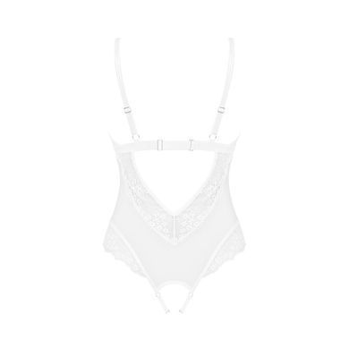 Еротичне напівпрозоре боді Obsessive Heavenlly crotchless teddy XL/2XL, з доступом SO8168 фото