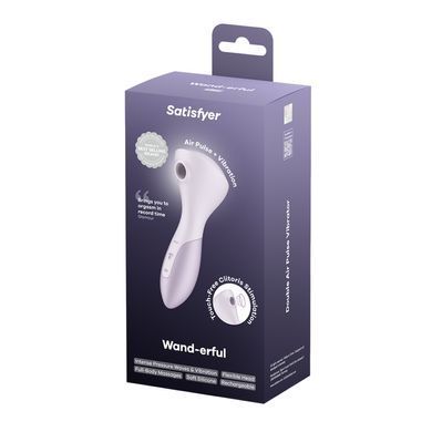 Вібромасажер Satisfyer Wand-erful з вакуумною кліторальною стимуляцією SX3833 фото