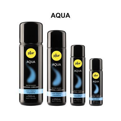 Лубрикант на водній основі pjur Aqua 100 мл, ефект оксамитової шкіри без прилипання PJ10340 фото