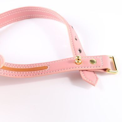 Нашийник з повідцем LOCKINK SEVANDA Love Heart Butterfly Leather Collar Set, рожевий, з бантом SX0864 фото