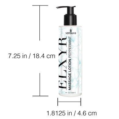 Лосьйон для масажу ніг та ступень Sensuva ELXYR Massage Lotion Peppermint (236 мл) SX2892 фото