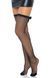 Панчохи-сітка зі швом ззаду Leg Avenue Bow back seam thigh highs One size Black, атласний бант SO8600 фото 2