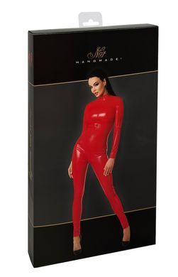 Комбінезон Noir Handmade F353 Red powerwetlook overall - 3XL SX2013 фото