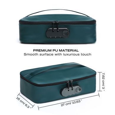 Кейс для іграшок Dorcel DISCREET BOX LUXURY GREEN, кодовий замок, 27&times;16&times;7,62 см SX1110 фото