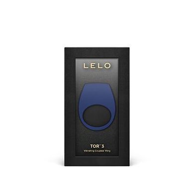 Ерекційне кільце з вібрацією LELO Tor 3 Base Blue, керування зі смартфона SX0701 фото