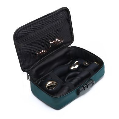 Кейс для іграшок Dorcel DISCREET BOX LUXURY GREEN, кодовий замок, 27&times;16&times;7,62 см SX1110 фото