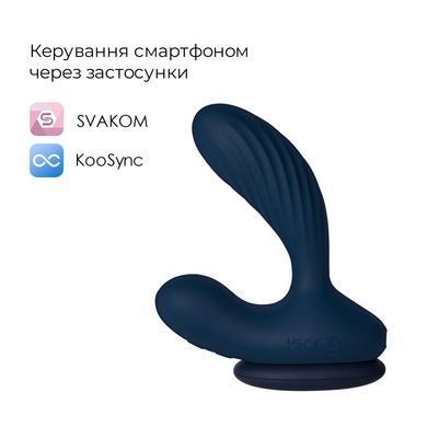 Інтерактивний масажер простати та вібратор точки G Svakom Vick Neo 2, підігрів, поворот стовбура, пульт ДК SX2446 фото
