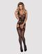 Бодістокінг Obsessive Bodystocking F217 XL/XXL, елегантний силуетний малюнок, імітація панчіх SO7227 фото 3