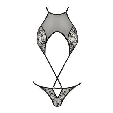 Ажурний боді Passion AZALIA BODY S/M, black SO4132 фото