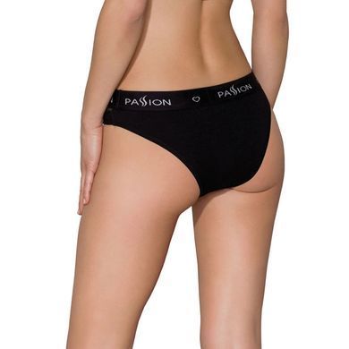 Трусики з прозорою вставкою Passion PS006 PANTIES S, black SO4233 фото