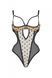 Еротичне боді Passion MARINA BODY, XXL/XXXL, beige, з відкритими чашками SO9716 фото 3