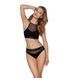 Трусики з прозорою вставкою Passion PS006 PANTIES S, black SO4233 фото 3