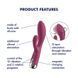 Вібратор-кролик з ротацією Satisfyer Spinning Rabbit 1 Red, 3 мотори SX0561 фото 7